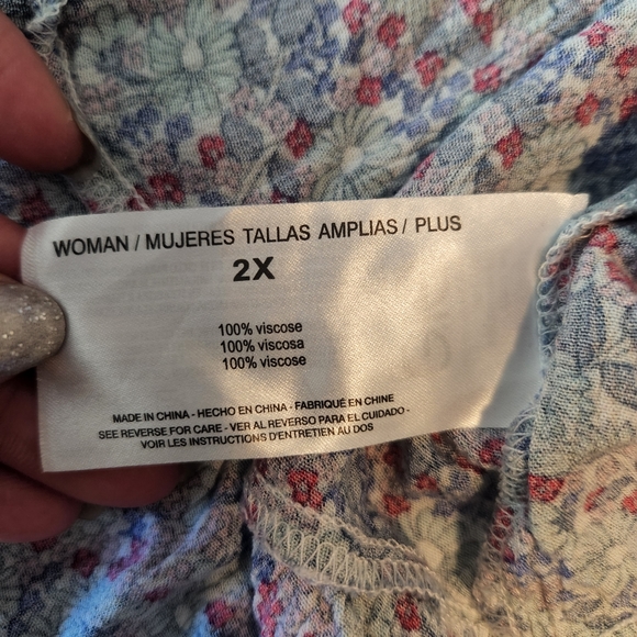 Vintage American Floral Boho Blouse - Picture 8 of 10